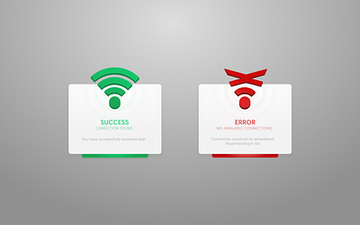 Wifi Connection Flash Message ui dailyui flash message popup ui uiux ux web wifi