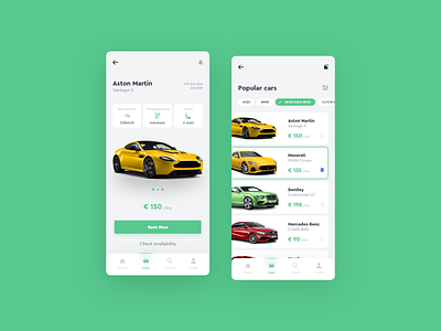 Car Rental Mobile App app appdesign mobile mobile ui mobileapp mobileappdesign mobileapplication presentation ui uiux ux