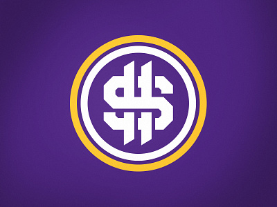 SKOLars Make Dollars dollar fantasy football football logo logo mark money monogram purple s sports design sports logo vikings