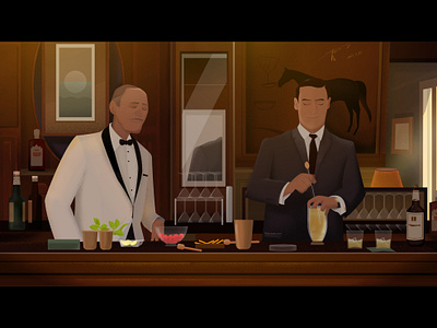 Mad men hilton&doh graphics illustrator