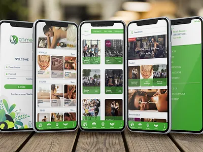 Alt-Med Application app branding clean design identity illustration mobile type ui vector