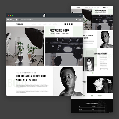 2019 Weekly Design #37/52 adobe xd black and white design photography photography studio photography website photoshoot ui uidesign uipractice web website