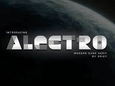 1Alectro Modern Typeface dribbble font futuristic logo popular type typeface typography ui ux
