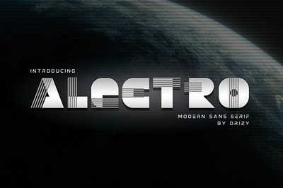 1Alectro Modern Typeface dribbble font futuristic logo popular type typeface typography ui ux