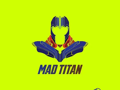 MAD TITAN branding endgame illustration illustrator ironman logo logodesign marvel marvelcomics mascot mcu portnizam shajinshimaru thanos ui