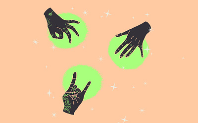 Hands design drawing glowing hand hands hands up illustration ok ps rock stars tattoos