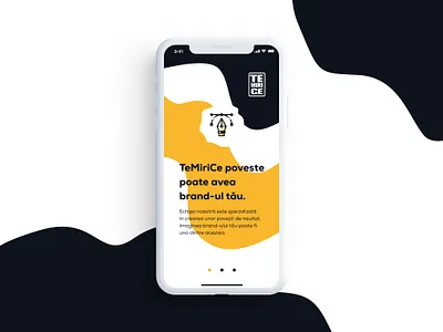 Onboarding Screen - TeMiriCe Logo Design colorful colorful onboarding flat ios ios design iphone ui logo onboarding minimalist onboarding onboarding screen onboarding screens onboarding ui simple start screen ui design uiux user interface ux ux ui