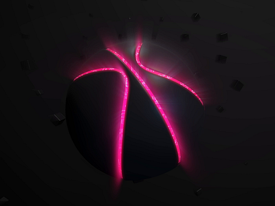 inCUBE is in the game now! 3d graphics animation ball cube debut dribbble logo motion