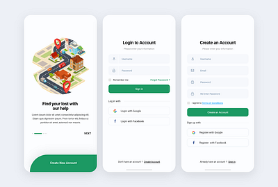 See You Again app color colour onboarding onboarding screen police tracking ui uidesign ux