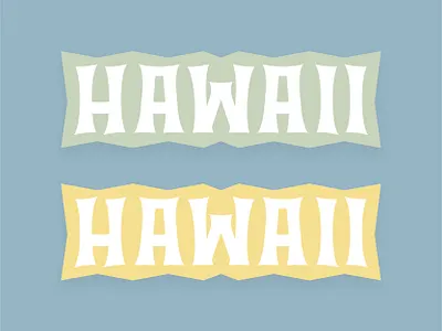 Hawaii Typography bold branding design graphic design hawaiian illustration logo typography vector