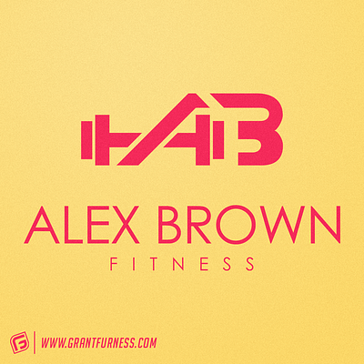 ABF - ALEX BROWN FITNESS CUSTOM LOGO & BRANDING DESIGN barbell branding creative design fitness graphicdesign icon identity illustration illustrator lettering plate texture typography vector