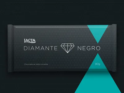 Diamante Negro - Wrapper Redesign brand chocolate chocolate bar chocolate packaging design dribbbleweeklywarmup graphic design graphicdesign packagingdesign redesign weekly warm up wrapperdesign
