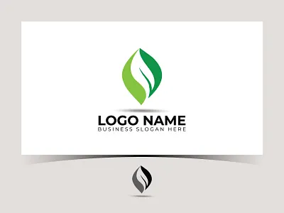 green leaf logo icon vector design design designer green leaf logo logo design logodesign logos