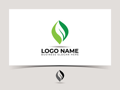 green leaf logo icon vector design design designer green leaf logo logo design logodesign logos