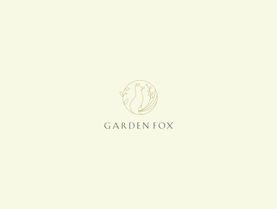 Garden Fox branding clean design elegance flat floral fox garden illustration logo luxrious modern logo design simple