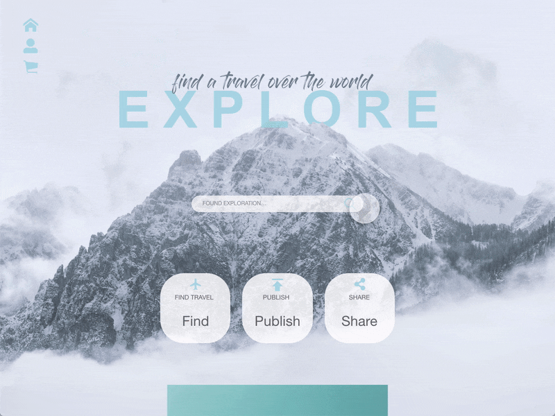 EXPLORE - Parallax theme adobe xd art city designer explore mountains parallax photoshop scroll scroll animation scrolling snow ui uidesign