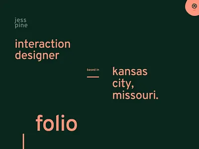 Portfolio UI play dribbble portfolio ui uiux website