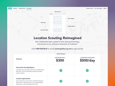 AVVAY Concierge design figma landing page nashville