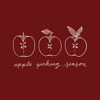 Apple Picking Season apple apple picking autumn clipart create resource digital art etsy fall illustration procreate