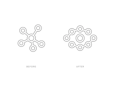 Invisible Network Before and After branding design eye icon illustration invisible logo networks sight vector