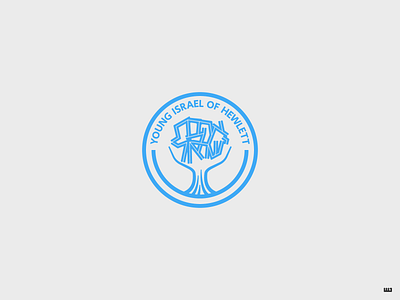 Young Israel of Hewlett design hebrew hewlett icon israel jewish logo logo design new york orthodox synagogue tree typography vector