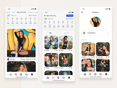 WOOTD - Weather Outfit Of The Day explore feed forecast new york nyc outfit posts profile screen tiles weather weather app