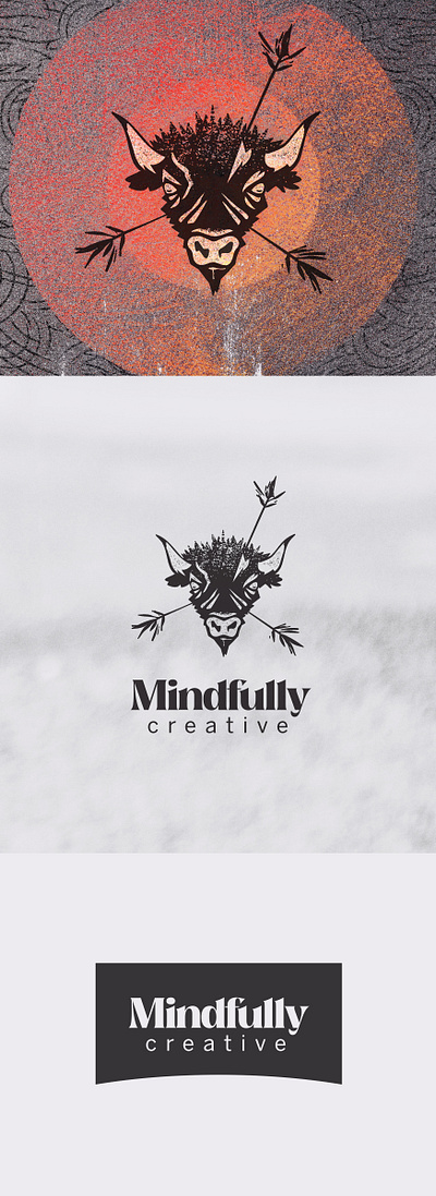 Mindfully Creative Brand Identity art direction branding concept design development illustration logo logo design north dakota typography