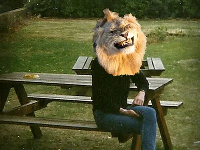 Whiskey Disco collage design lion party party flyer