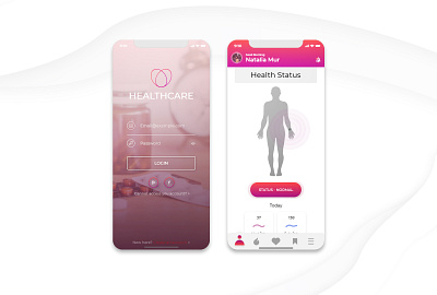 HealthCare App app app design design flat identity logo minimal ui ux vector web