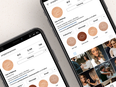 Simply Me Social Icons boho boho bride brand brand design brand identity branding branding design hair and makeup icons illustration