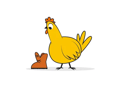 Hey Chicky! chicken illustration