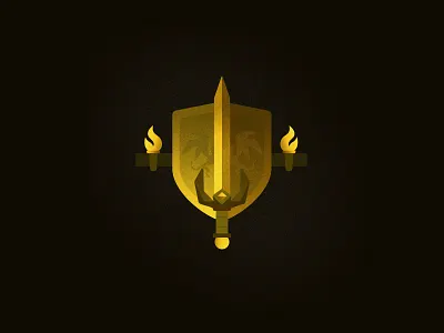 Portfolio Icon - D&D Armory adventure armory design dnd dndarmory icon portfolio rpg shield sword torch