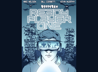 Ready Player One for RiffTrax design illustration mst3k rifftrax vector