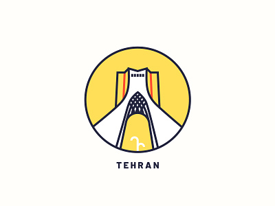 Tehran art city city guide city illustration illustration logo print tehran ui ux vector