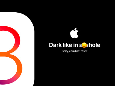 13 ios dark mode 13 ios 2019 apple black dark humor iphone joke kidding mode new thirteen