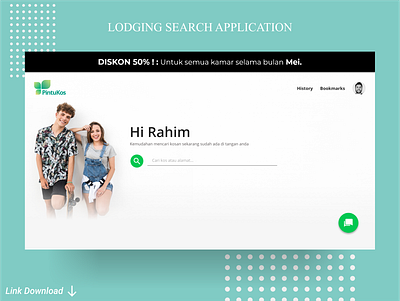 Lodging Search Application app design illustration logo typography ui ui design ux web website