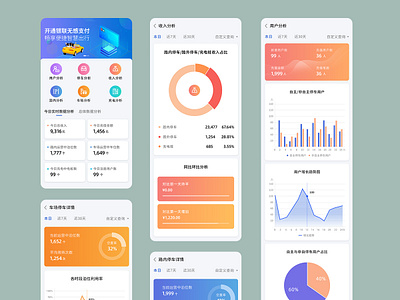 parking 停车运营管理数据ui页面设计 parking ui ui design