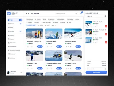 POS Ski Resort, Light Mode, System Design, pt. 2 design ihor interface light mode light theme mobile mobile design pos pos design pos system product product design system design ui user experience user interface ux web web design web system
