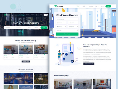 Rikada - Real Estate HTML Template apartment broker business developer directory google maps listing map property real estate real estate agent realtor rental