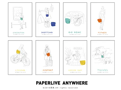 paperlive anywhere design design draw illustration illustration art banner design typography ui