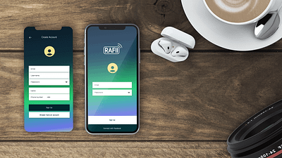Rafii - App UI/UX Design adobe illustrator adobe photoshop app design creative design ui