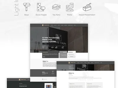 Prime Yapı Web Ui Design / Development development logo design ui ux webdesign