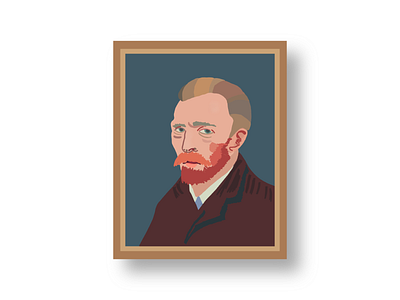 Vincent Van Gogh adobe illustrator artwork digital digital art digital illustration digital painting digitalart drawing frame illustration impressionism oil painting painter procreate procreate art self portrait van gogh vector vincent vincent van gogh