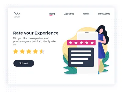 Rating and Reviews character illustraion mobile mobile ui rating reviews star ui ux ui design