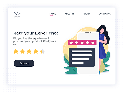 Rating and Reviews character illustraion mobile mobile ui rating reviews star ui ux ui design