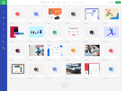 Upload. Manage. Share. - File Management Web App design concept file manager file upload ui ux design ui concept ux design ux ui design web app web app design web application design web tool