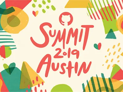 GitHub Summit 2019 Final! branding branding design conference github pattern summit texture