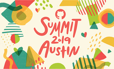 GitHub Summit 2019 Final! branding branding design conference github pattern summit texture