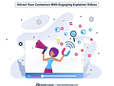 Attract Your Customers With Engaging Explainer Videos animation animation 2d art beauty creative art creative illustration design digital art explainer video graphic animation illustration