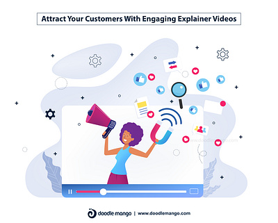 Attract Your Customers With Engaging Explainer Videos animation animation 2d art beauty creative art creative illustration design digital art explainer video graphic animation illustration